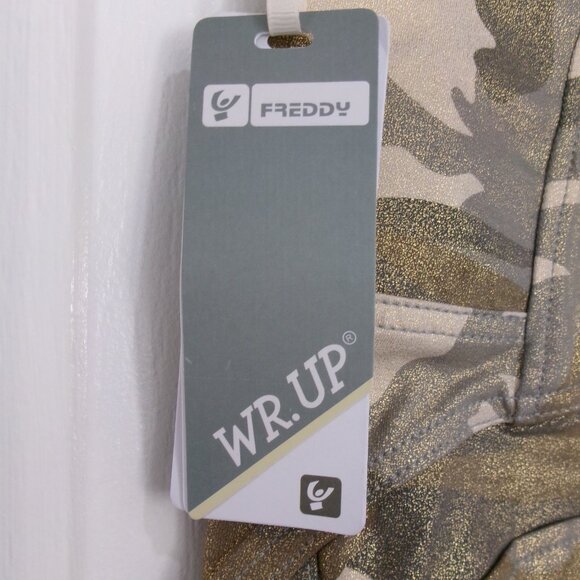 New with tags Freddy WR. UP Gold Glitter Camo High Waist Button Fly Pants S - Picture 8 of 14